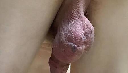 Denzel James butthole ass play in shower with 10 inch dildo