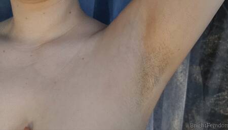 Growing out My armpit hair - ten days growth update