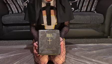 Pissing on a nun