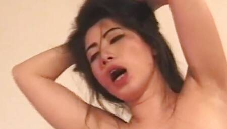 Beautiful Asian girl in love for white big cock!