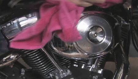 Biker Handjob Facial! (wmv)