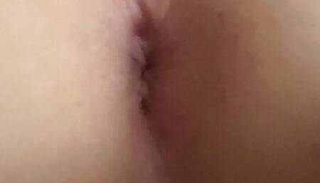 Young Twink plays with his tight and smooth pussy hole