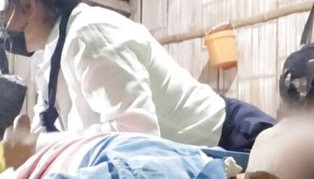 real homemade!! The stepsister decides to fuck her shy stepbrother with a midget penis