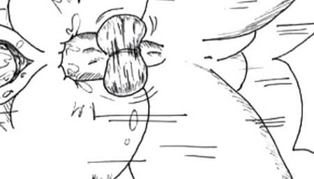 Double penetration to satisfy this big slut in heat