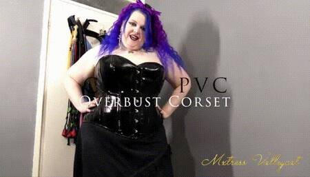 Curvy PVC Overbust Corset (wmv)