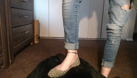 Stinky Leopard Print Ballet Flats