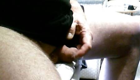 Granddad Playing with his cock and bum