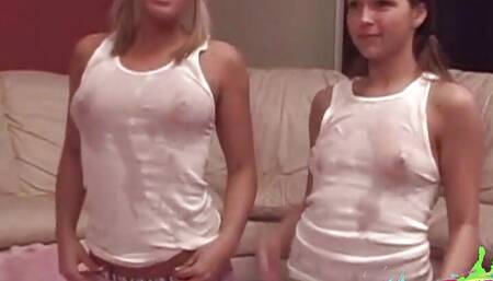 Beautiful White Naked Tops showing natural tits nipples