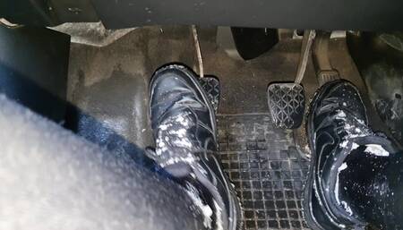 Squeaky Slippery Nike Shoes Driving Mazda