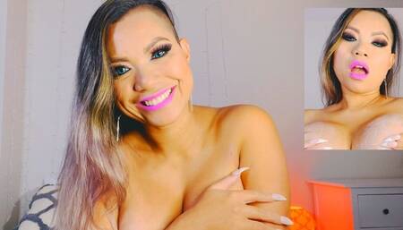 ASMR Massaging My Big Boobs With Lotion