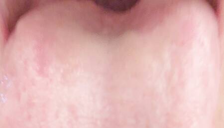 Showing you my uvula while burping