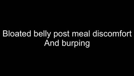 Gay bloated belly, discomfort, burping