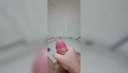 Handjob in shower