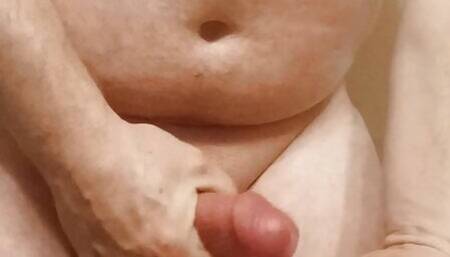 Ass play Cum in hand