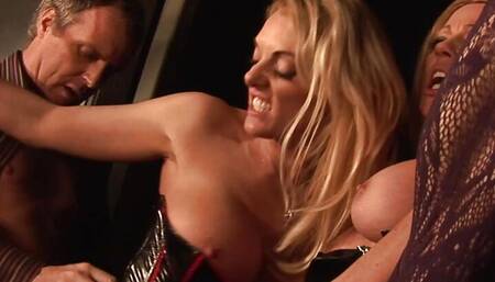 Salacious Milfs Share A Cocky Dude Drilling Them To Orgasm