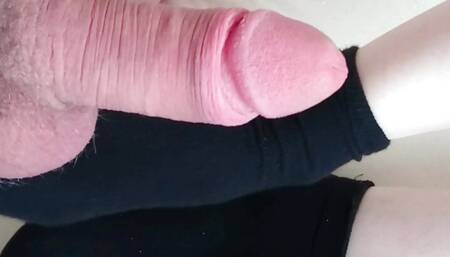 Teen Date with Footplay in Socks