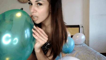 Lots of balloons under the power of nails