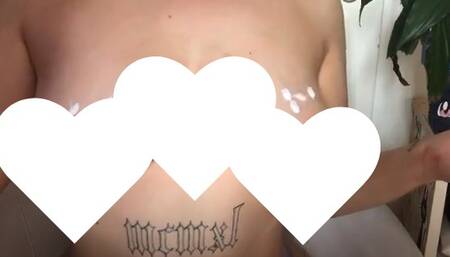 Massaging tanning lotion... pretending it's ur cum ^^