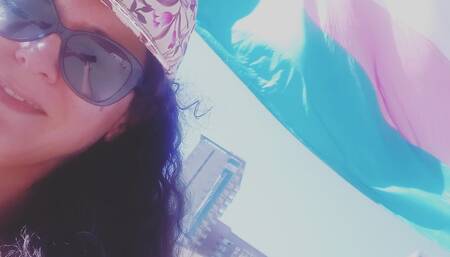 Freak Nikki Montero dildo on bathroom,pissing on herself and cumming