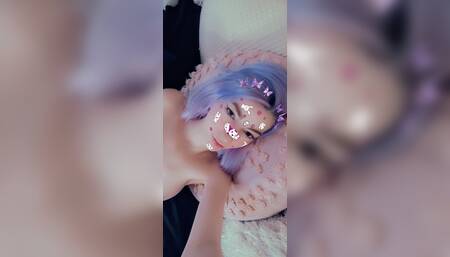 Big Purple Dildo Fuck