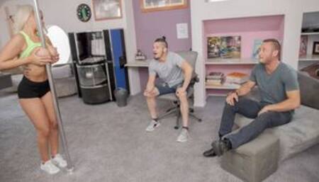 Beautiful double penetration with a glamorous MILF Bridgette B