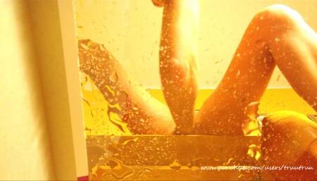 Quick Morning Dildo Masturbation and Exploding Gushing Squirting Orgasm