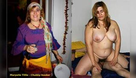 Maryelle Tillie bbw mature  hooker dressed undressed