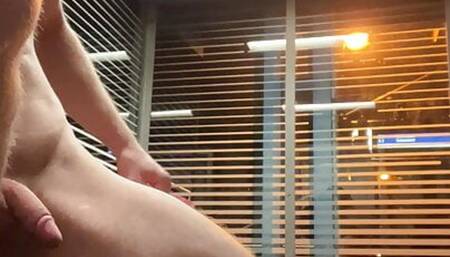 German boy guy completely naked public piss walk around train station young small dick little cock big muscle huge cum