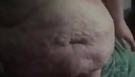 pig jiggles her fat and spreads her legs