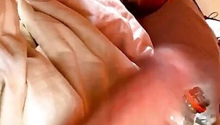HOT male jerking big white cock!
