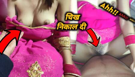 CHEEK NIKAAL DII GULABI SAREE ME GIRLFRIEND KO CHODA