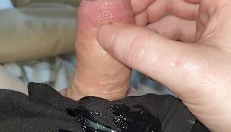 First Cumshot! Explosive Intense Edging Moaning 2 Week Load!