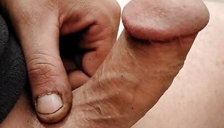 Edging my cock for my new fuck daddy