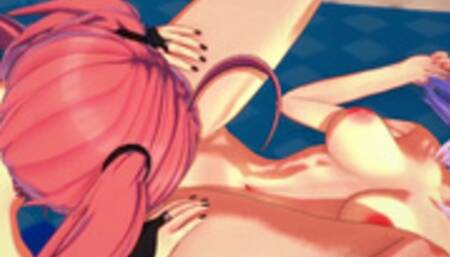 Milim Nava and Shion Scissor on the Bed. (That Time I got Reincarnated as a Slime Hentai)