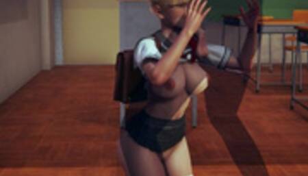 High Schoolgirl Sucked off Teacher for Test