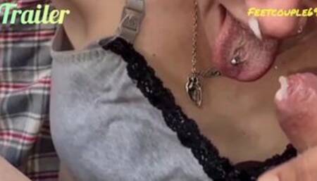 PREVIEW Facial Compilation while Sucking Toes, Cum on Face + Feet, LCoF1-10 Cumpilation Feetcouple69