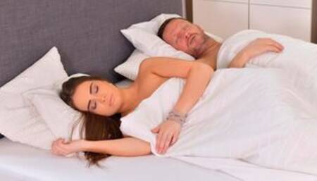 Sex-addicted chick in stockings Jenny Ferri fucked in the doggy style pose