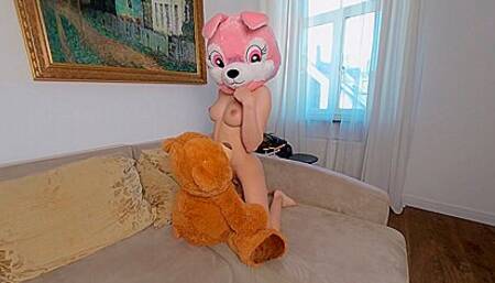 Humping In Living Room With Jessica Roberts, Melanie Jessica Rabbit And Teddy Bear