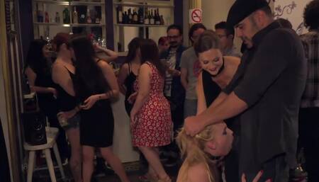 Men take girl to party and instantly moves on to anal fucking