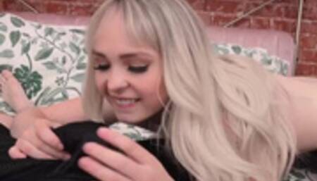 Gorgeous Blonde Lilly Bell Puts her Soft Hands to Work