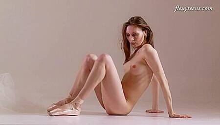 Ksyuha Zavituha In Natural Tits Doing Nude Gymnastics