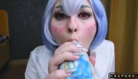 Rei Ayanami found her Christmas Gift und