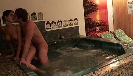 Me and my GF in the solarium