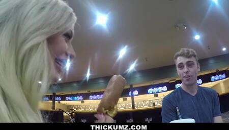 Thickumz - Fat Ass Blonde Caught at the Bowling Alley
