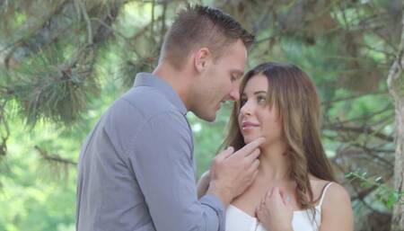 Charming beauty meets with handsome boyfriend for passionate sex
