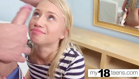 MY18TEENS - Cute Teen Sucking Dick & Hardcore Sex