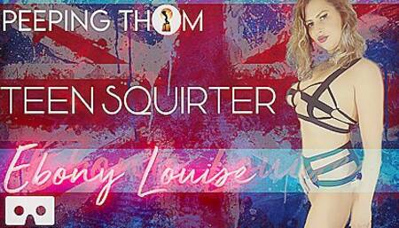 Teen Squirter; Amateur Babe Solo Striptease And Masturbation With Ebony Louise