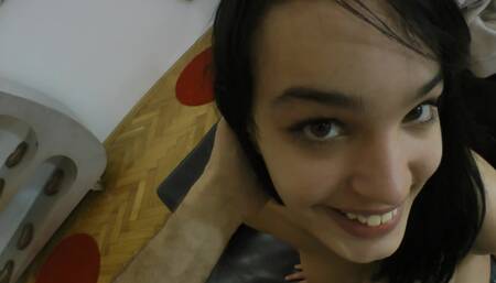 Sexy Latina with seductive natural forms gets fucked by rude man