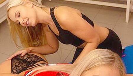Lola Myluv, Cayla Lyons And Jorge Navarro - Two Blondes At Your Disposal