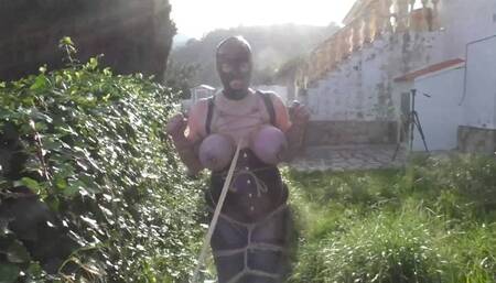 Titslave Eva - Cruel Predicament Breast Bondage Walk Training - Part 2 mp4 HD